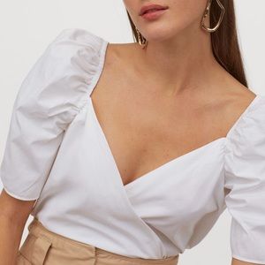 Wrapover Cotton Blouse